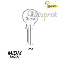 Expres 256 - klucz surowy mosiężny - MiDM krótki